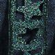 French Wired Embossed Star 1 Inch 22 Yards  Forest