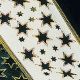 Wired Embossed Velvet Star 2.5 Inch 20 Yards Ivory