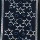 Wired Embossed Velvet Star 2.5 Inch 20 Yards  Navy