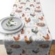 Chicken Farm Cotton Table Runner