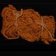 Coco Fiber Hand Twisted Rope Approx 100 Yards Total  Orange