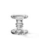 Standing Glass Candle Holder Big Grey