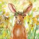 Flower Bunny Design Napkin Lunch