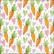Carrots and Hearts White Design