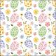 Easter Eggs And Flowers Napkin Lunch