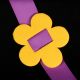 Felt Flower With Double Cut 6 Units Per Pack   Yellow