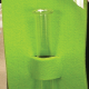 Felt with Glass Flower Vase 4 Units Per Pack   Green