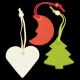 Heart/Moon/Tree Felt Ornament