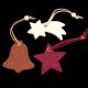 Bell/Shooting Star/Star Felt Ornament