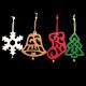 Stocking/ Tree/ Bell/ Snowflake Felt Ornament