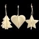 Tree/Heart/Star Felt Ornament