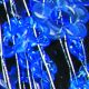 Deco Acrylic Flowers on Wire 11 Yards Blue