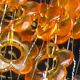 Deco Acrylic Flowers on Wire 11 Yards Orange