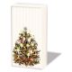 X-Mas Tree Cream Handkerchief