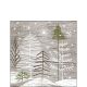 Trees On Wood Cocktail Napkin