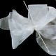 White Bows with Wire Box of 48