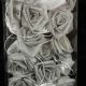 Wired Rose Garland Set of Six 9 Feet Each  Silver/graphite