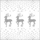 Deer And Dots White Lunch Napkin