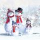 Snowmen With Hat Lunch Napkin