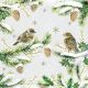 Sparrows In Snow Lunch Napkin