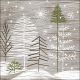 Trees On Wood Lunch Napkin