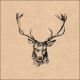 Recycled Deer Head Lunch Napkin