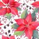 Poinsettia And Berries Design Lunch Napkin