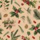 Recycled Winter Greenery Nature Design Napkin Lunch