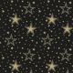 Night Sky Gold/Black Design Napkin Lunch