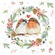 Sparrow and robin Design Napkin Lunch