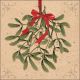 Recycled Mistletoe With Bow Nature Napkin Lunch