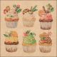 Recycled Sweet Christmas Nature Napkin Lunch