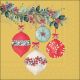 Berry Baubles Gold Napkin Lunch
