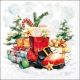 Santa'S Boot Napkin Lunch