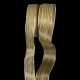 Wire Edge Sheer Gold Stripe Ribbon